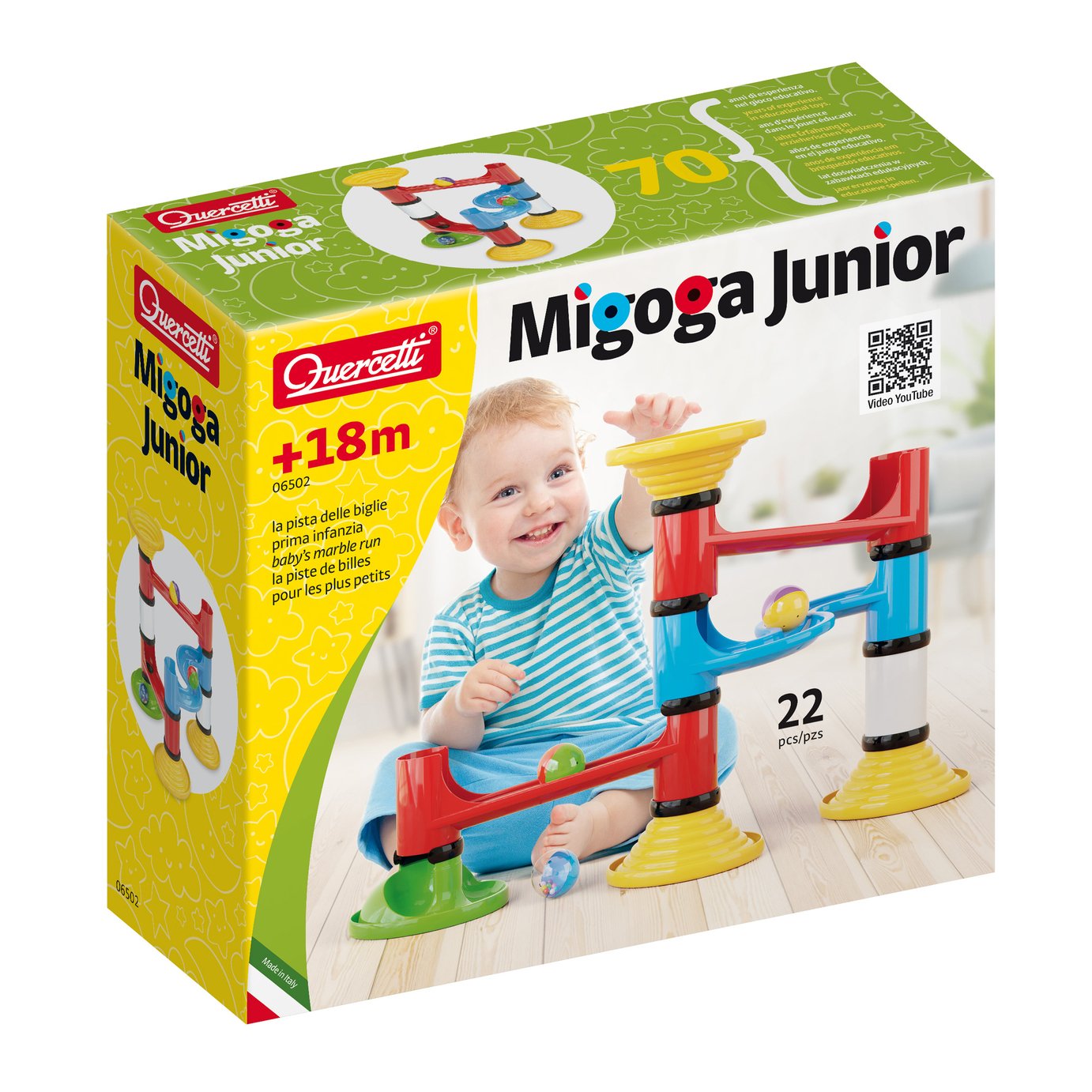 Quercetti Migoga Junior Starter Set 22 Pieces
