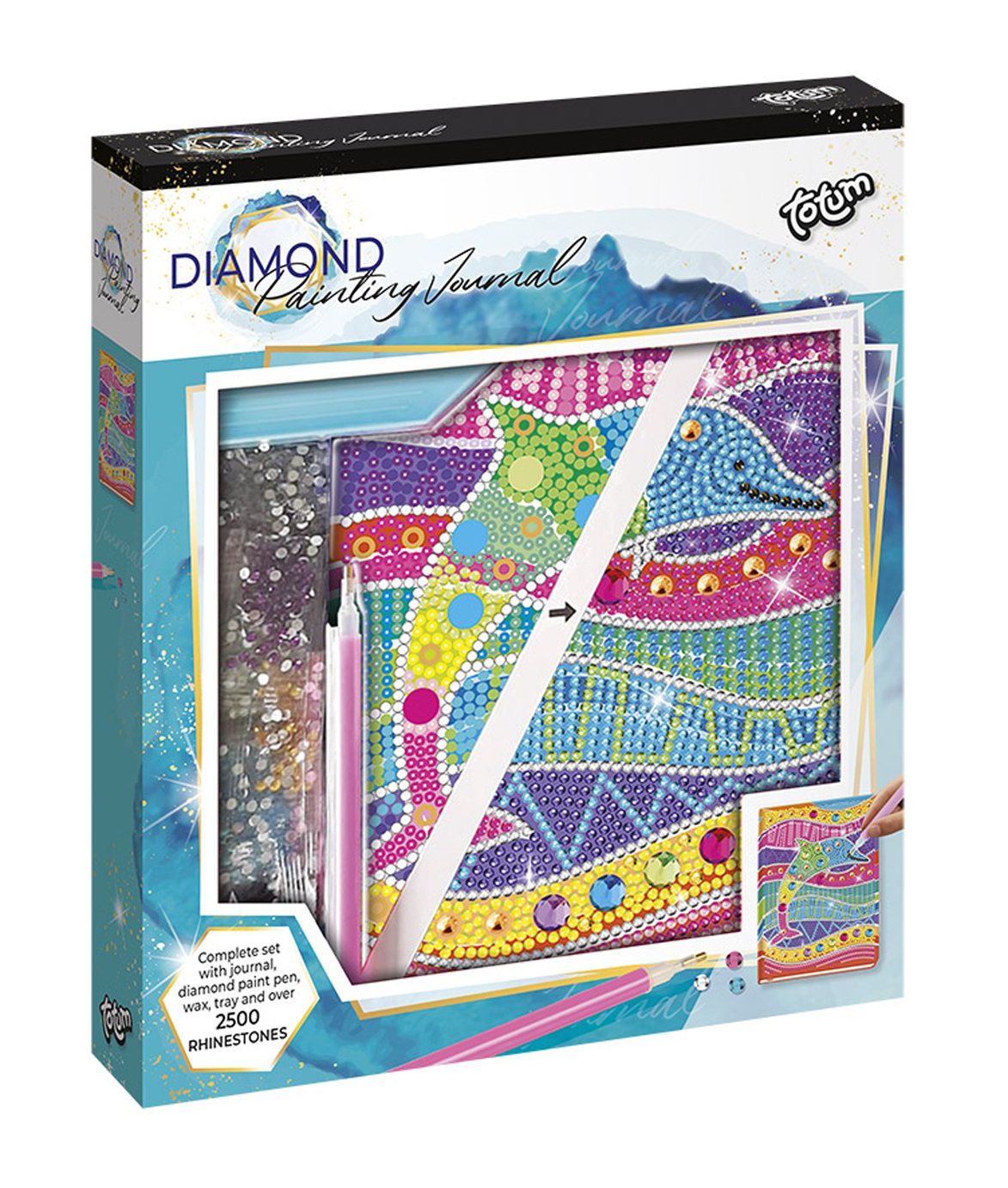 Totum Diamond Paint Notebook Dolphin