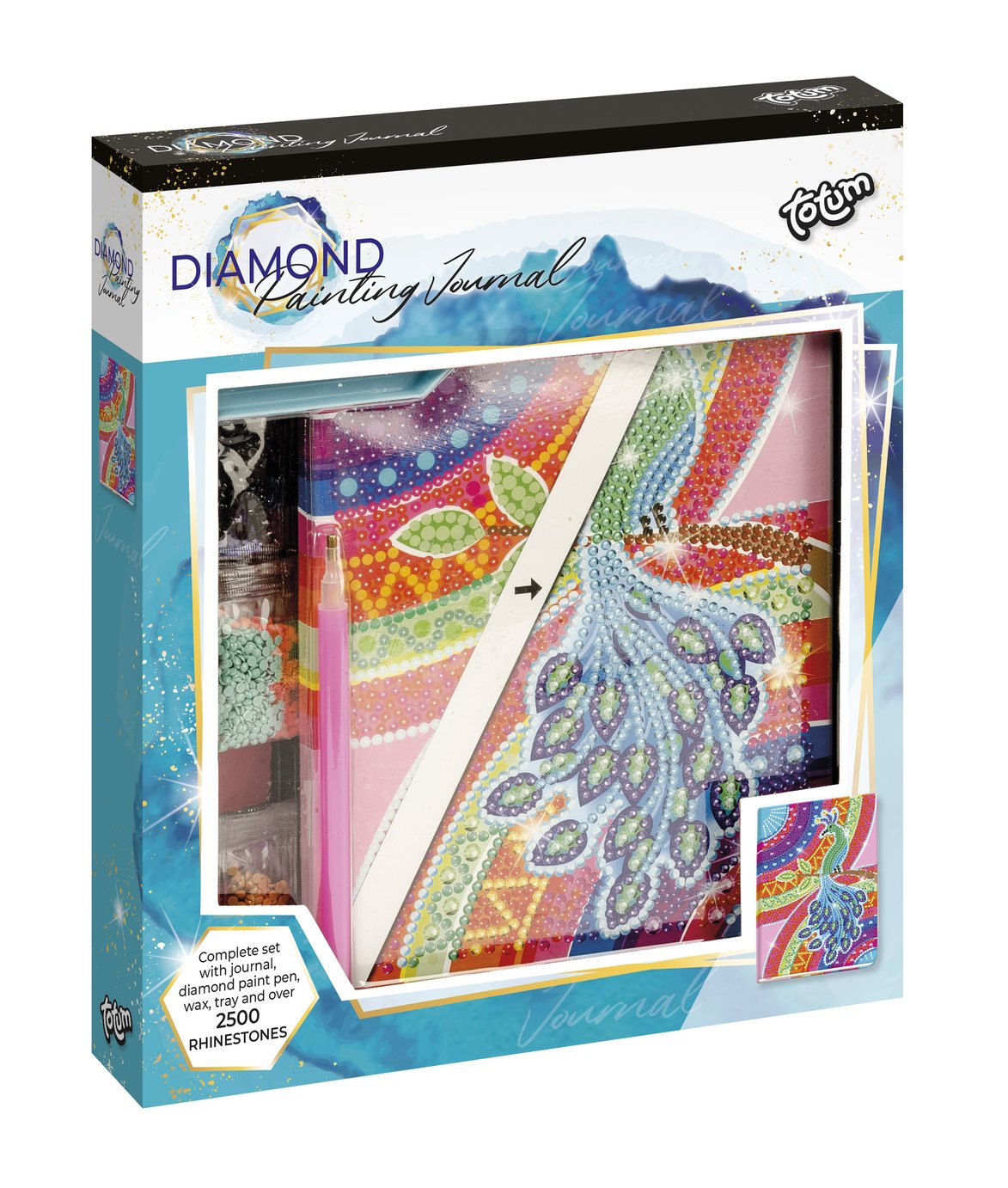 Totum Diamond Paint Notebook Peacock