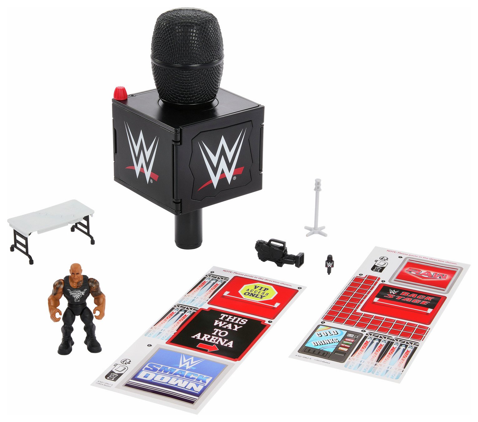 WWE Knuckle Crunchers Final Boss Microphone Playset