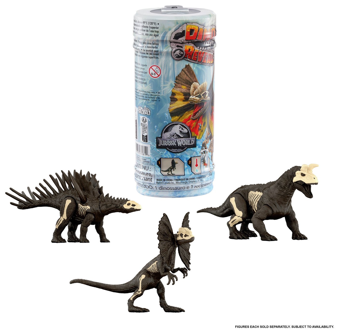 Jurassic World Warm Water 'Decoration Reveal' Dinosaur Toys 