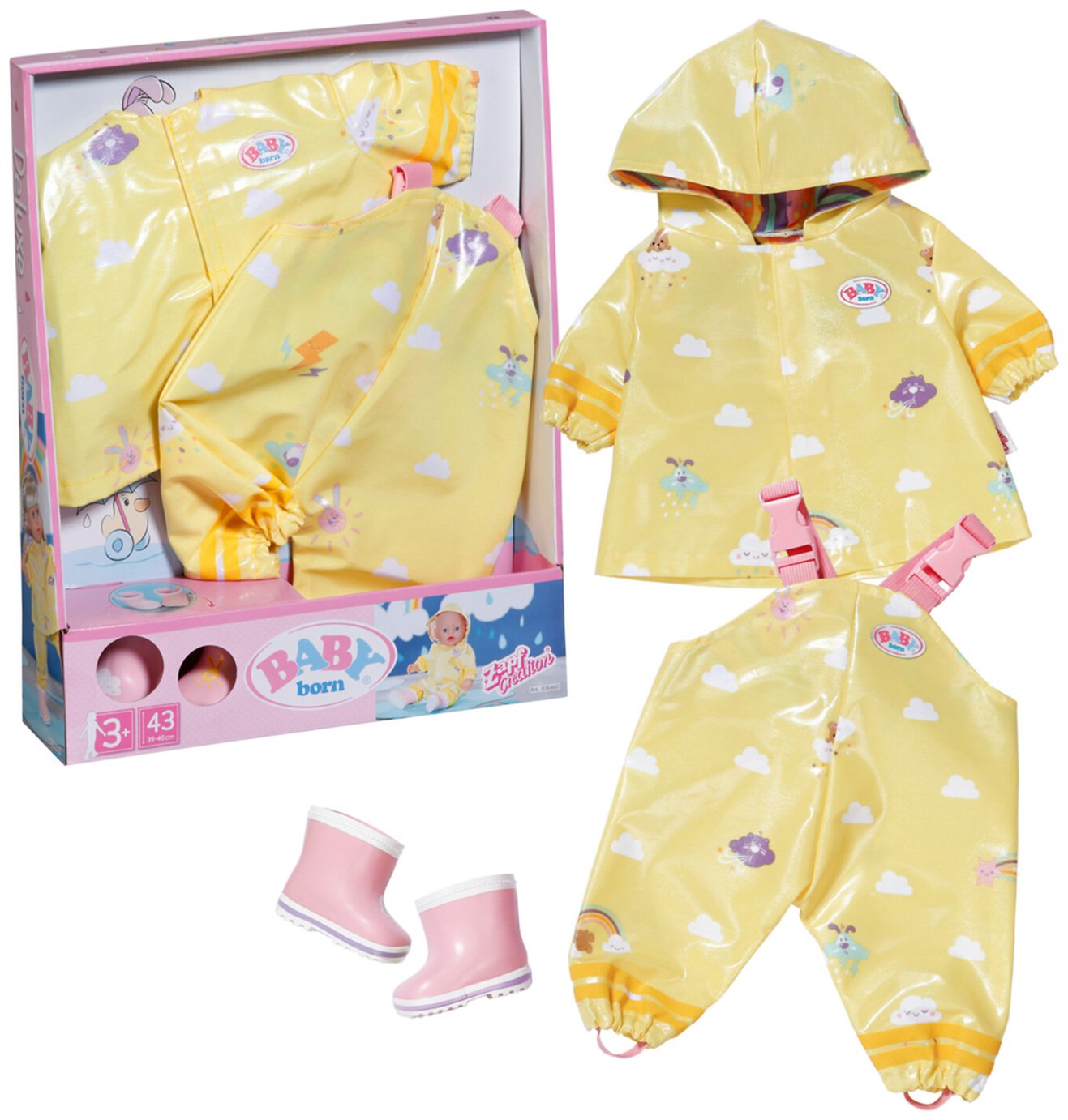 BABY Born Deluxe Doll Rain Set 