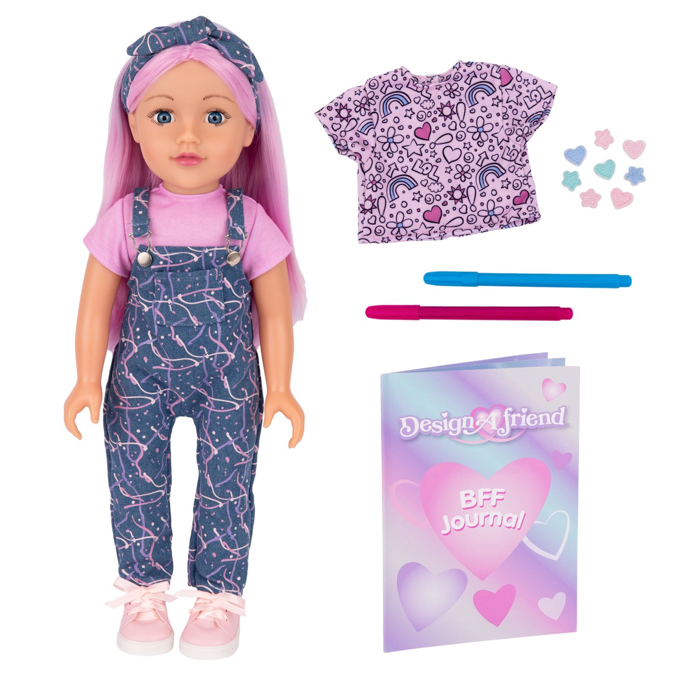 DesignAfriend 18 Inch Jessie Love To Be Arty Doll Set