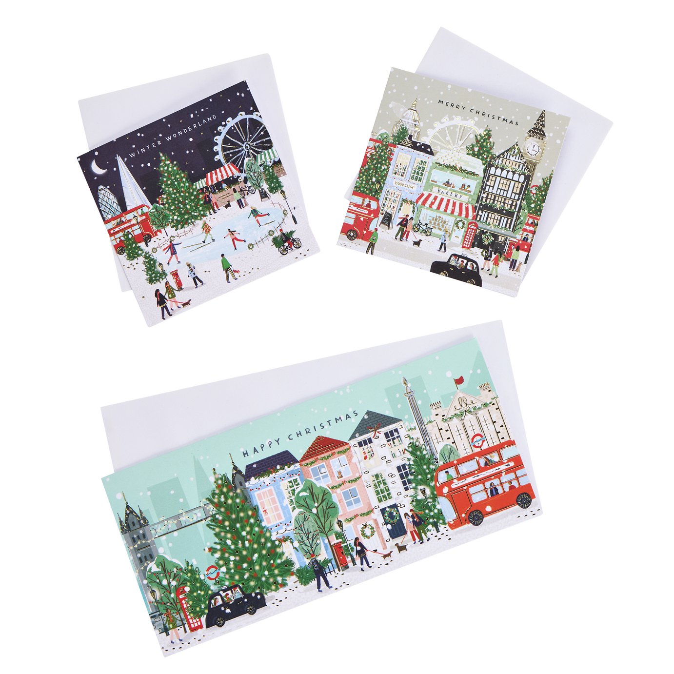 Argos Home Pack of 20 London View Christmas Cards Multipack
