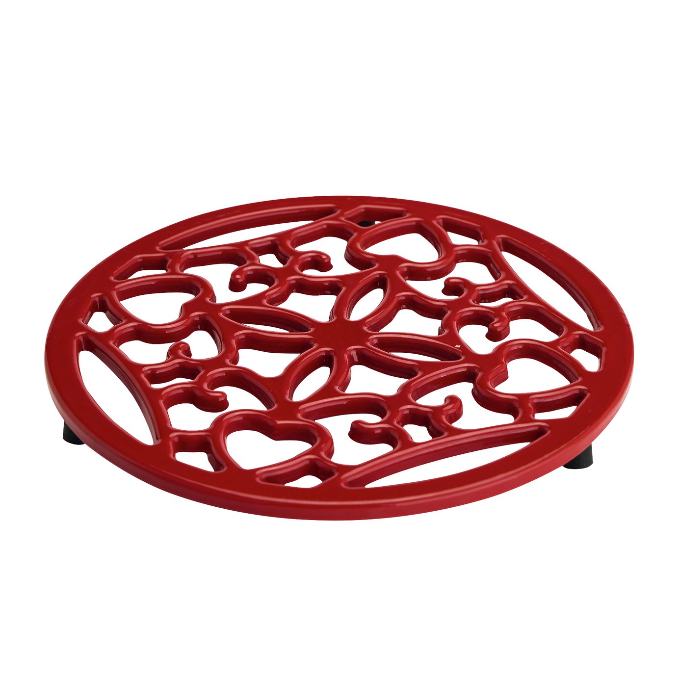 Habitat cast iron trivet cream