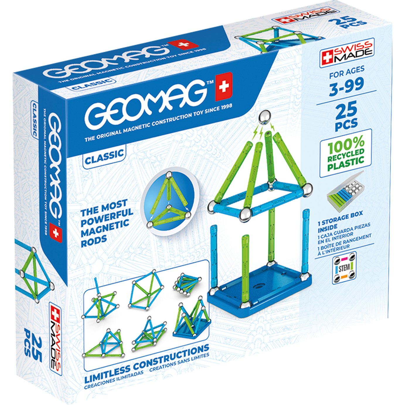 Geomag Magnetic Shapes Classics 25 Pieces
