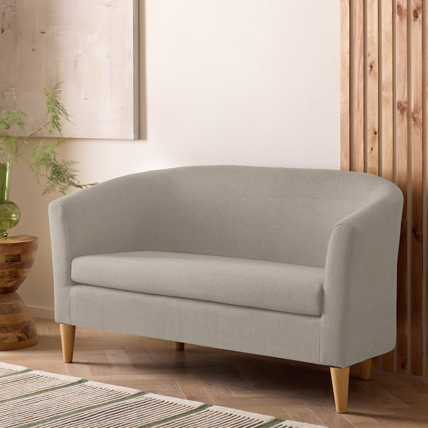 Argos Home Tub Fabric 2 Seater Sofa