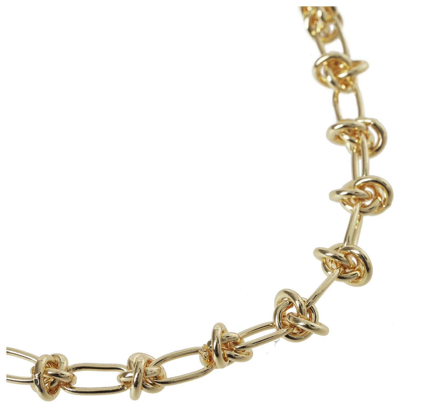 Liars & Lovers Gold Tone Knot Chain Necklace
