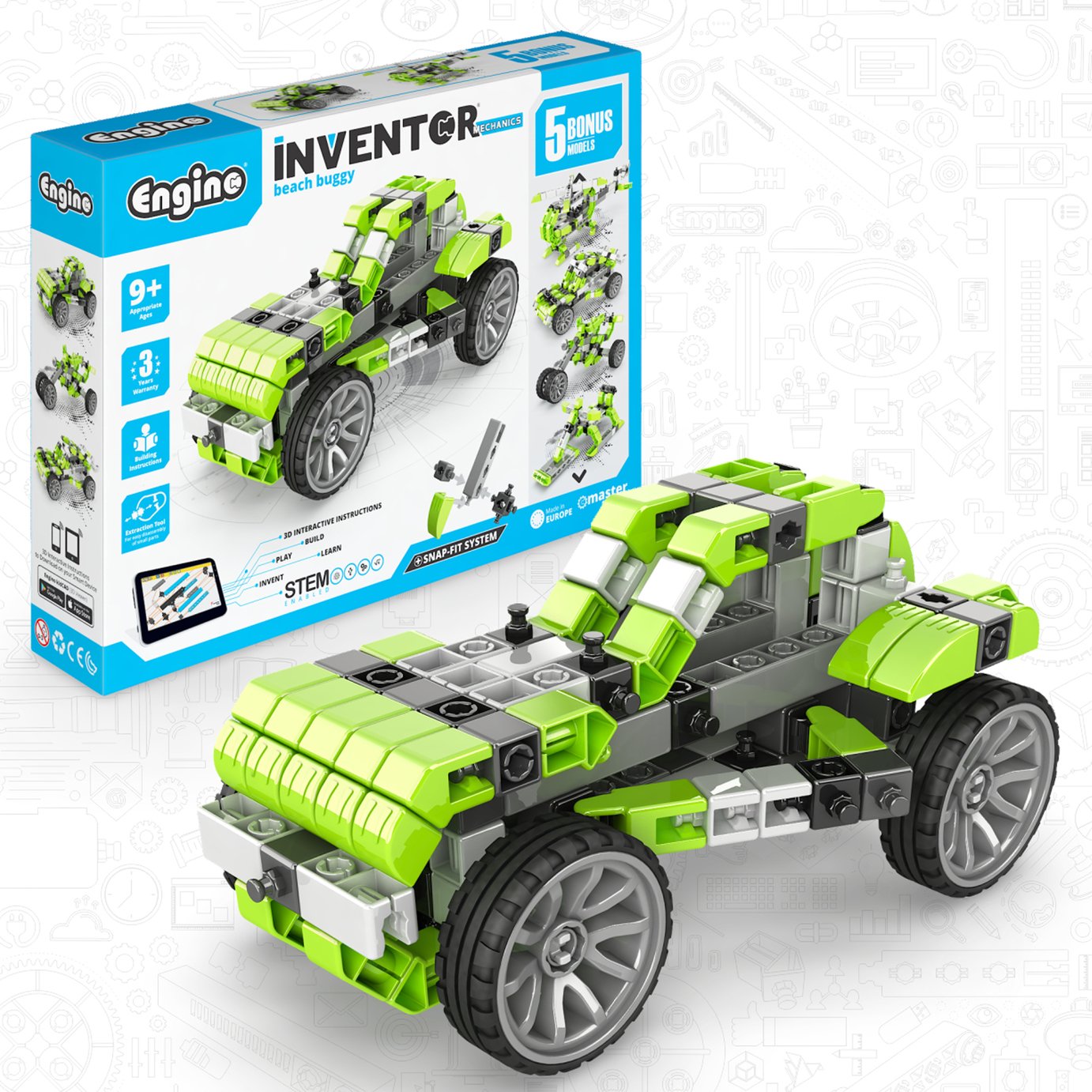 Engino Inventor Mechanics Beach Buggy