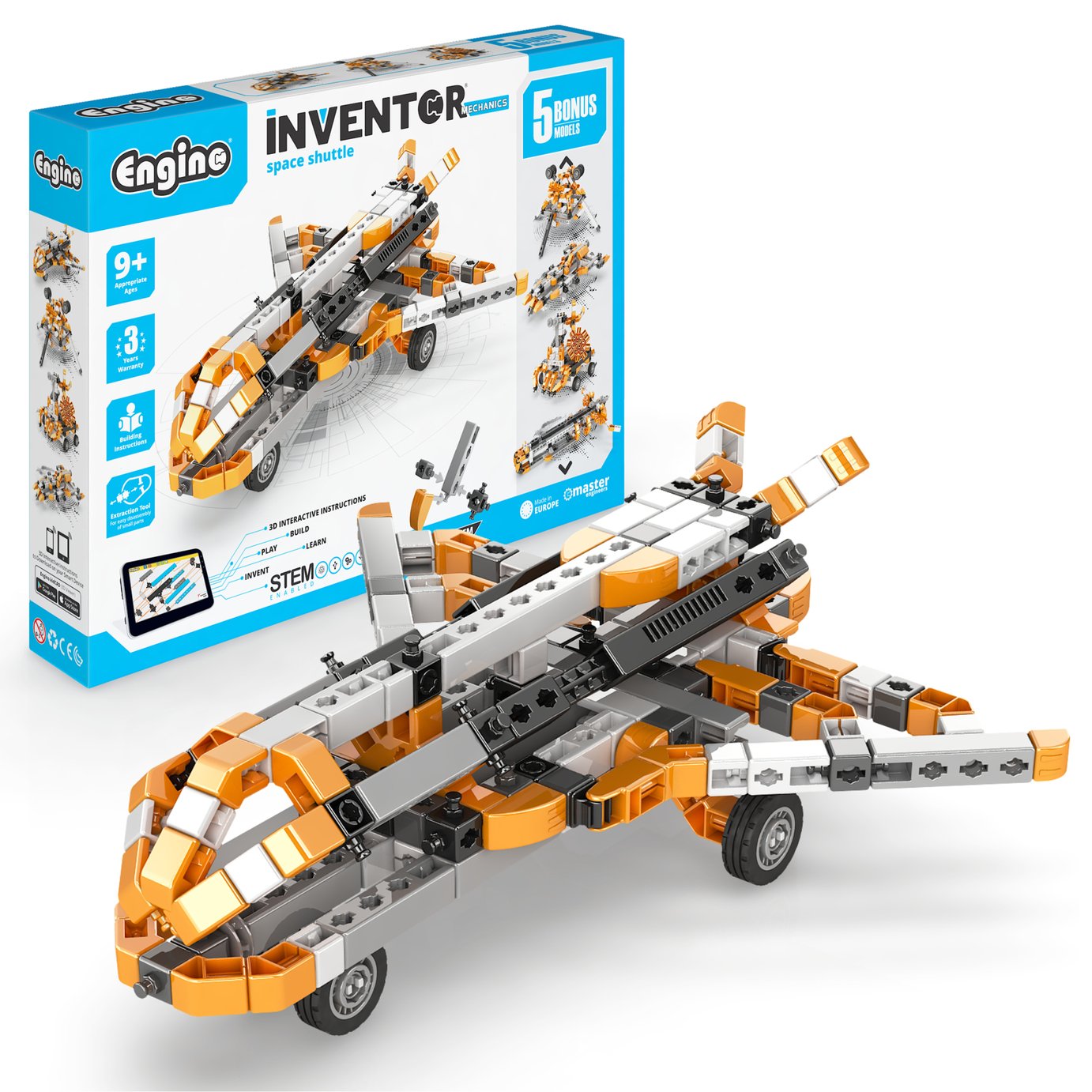 Engino Inventor Mechanics Space Shuttle With 5 Bonus Models