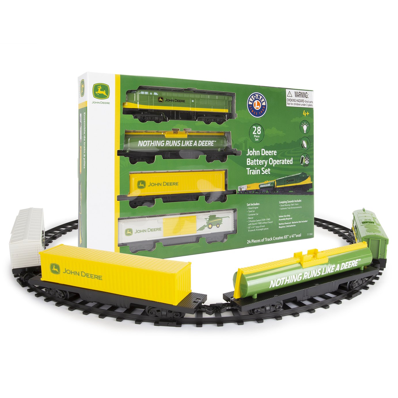 Lionel John Deere Train Set - 28 Pieces