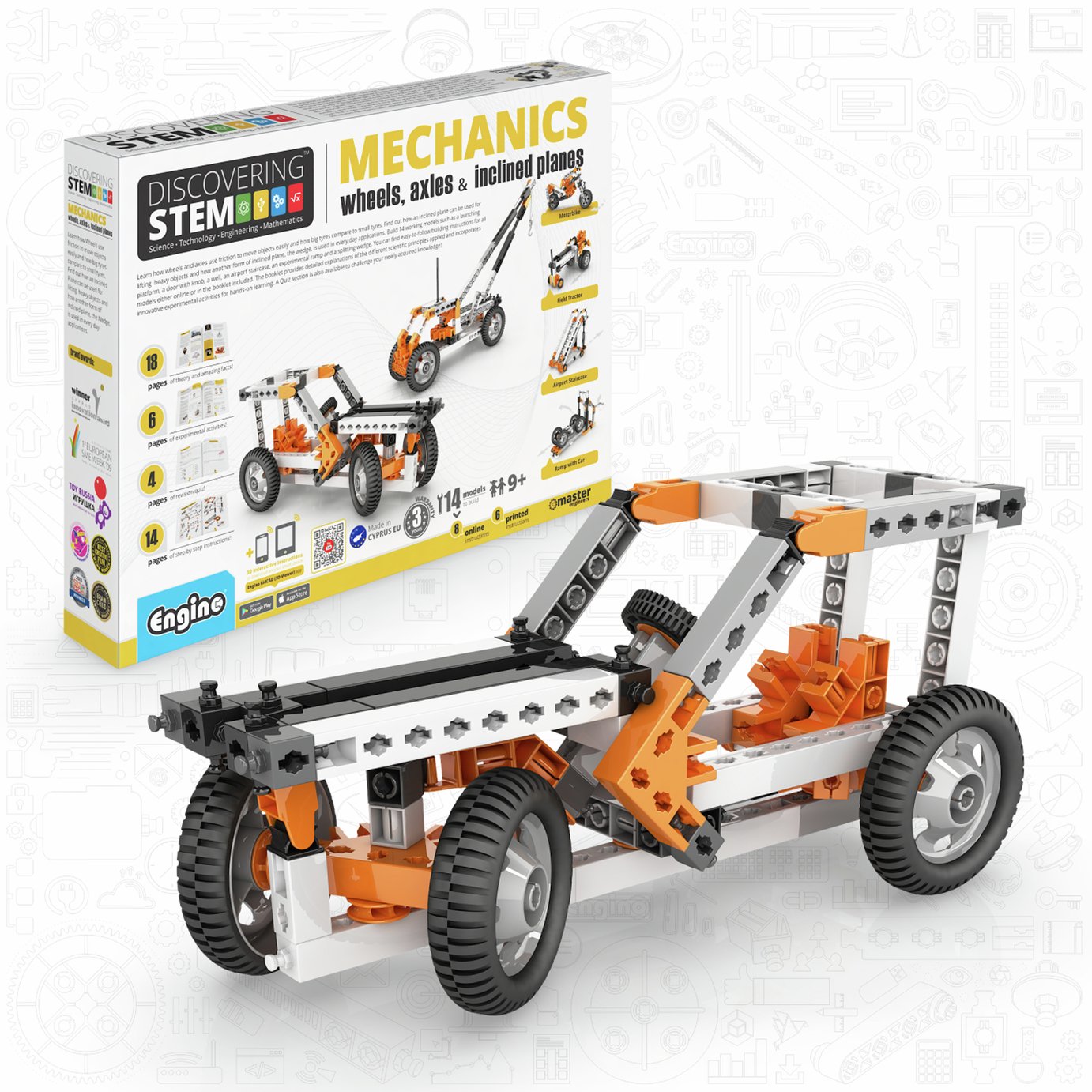 Engino STEM Mechanics: Wheels, Axles and Inclined Planes