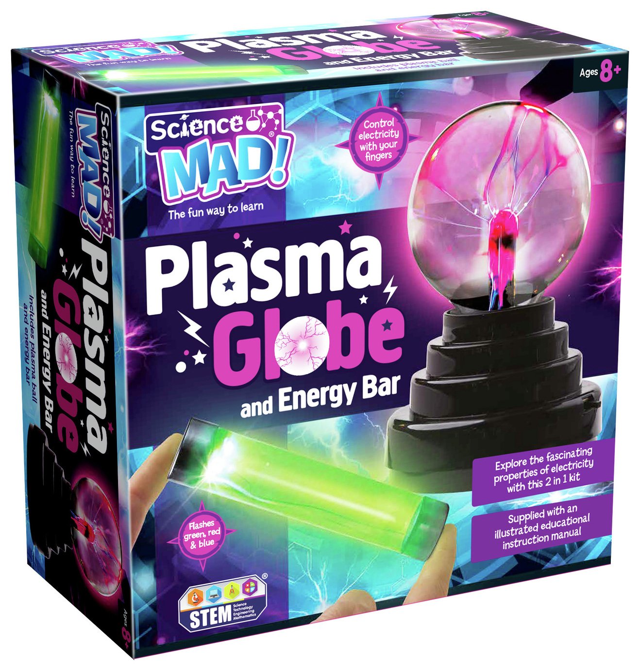 Science Mad 2 in 1 Plasma Globe