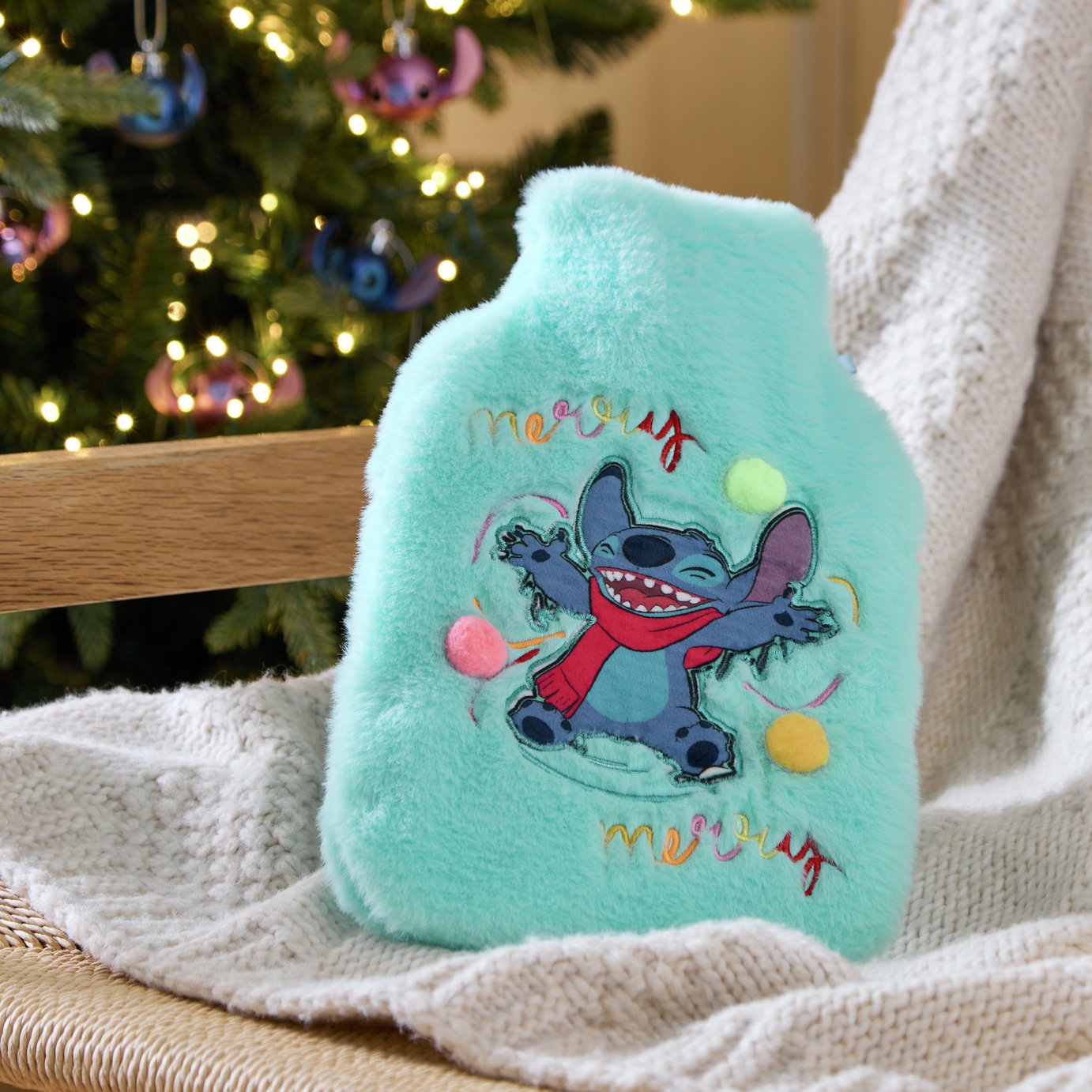 Argos Home Disney Stitch Hot Water Bottle