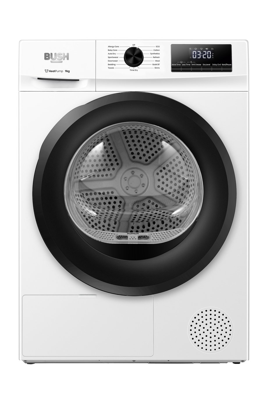 Bush TDHP9KG2025 9KG Heat Pump Tumble Dryer - White