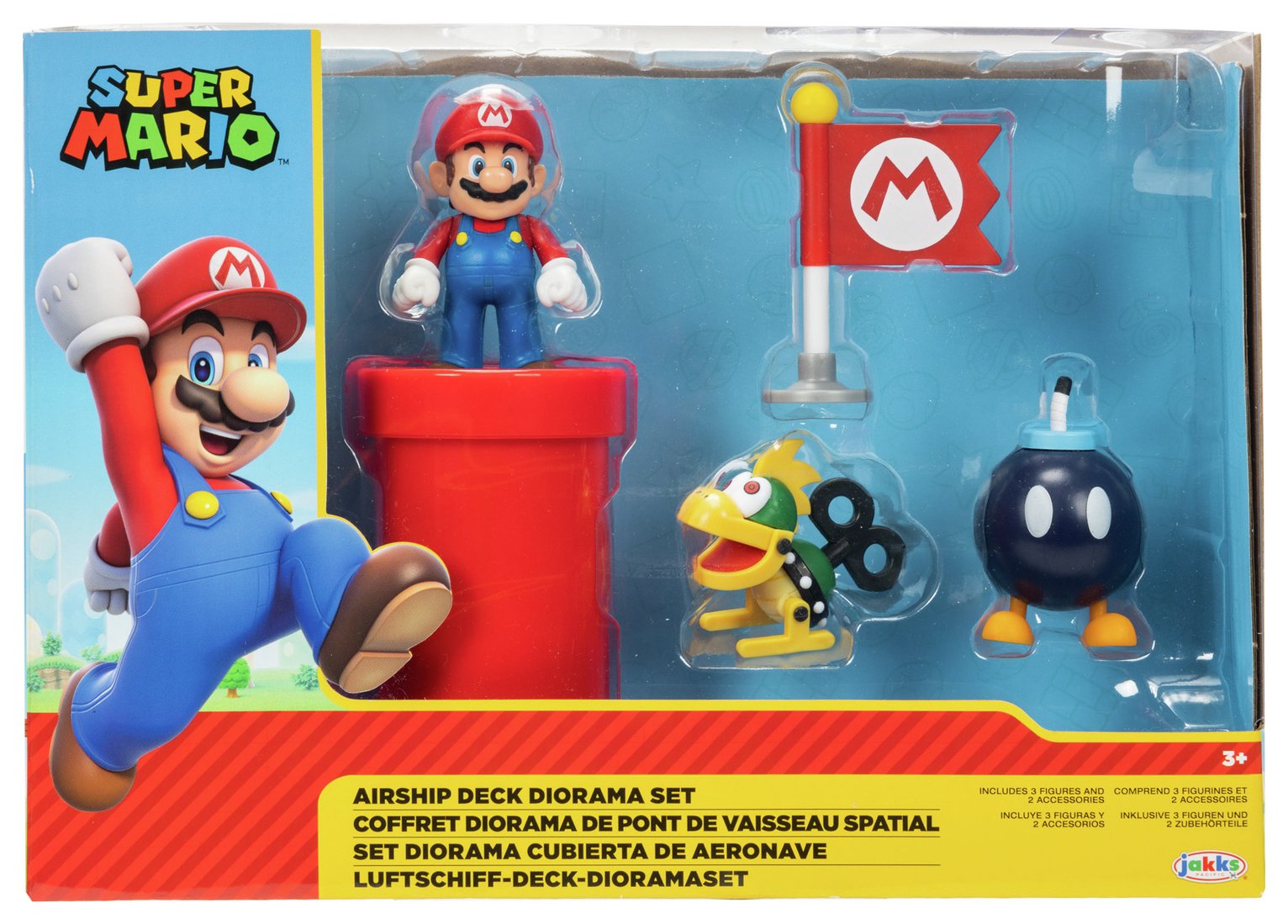 Super Mario 2.5inch Airship Diorama Action Figure Playset