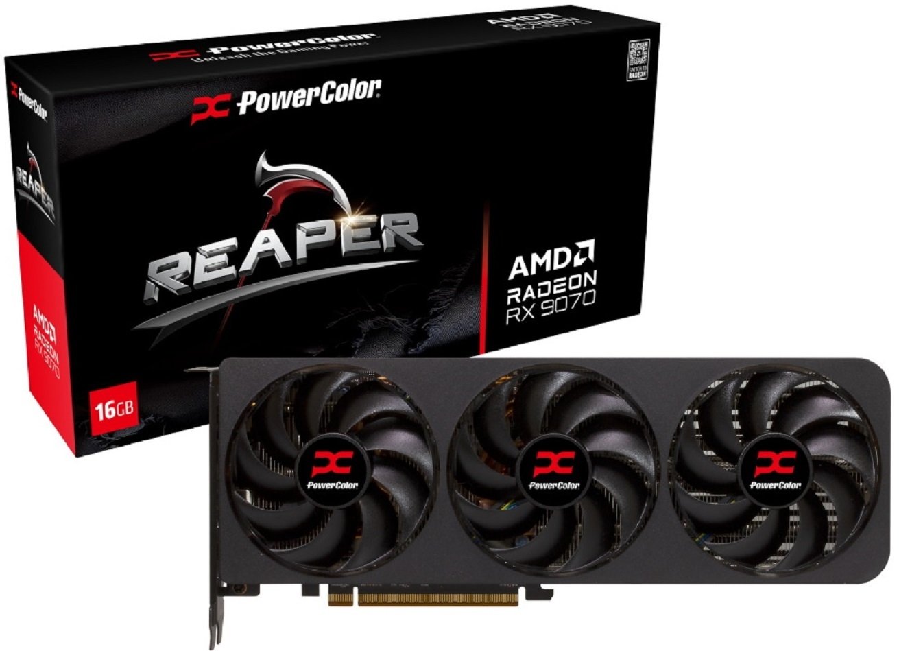 PowerColor Reaper AMD Radeon RX 9070 16GB Graphics Card