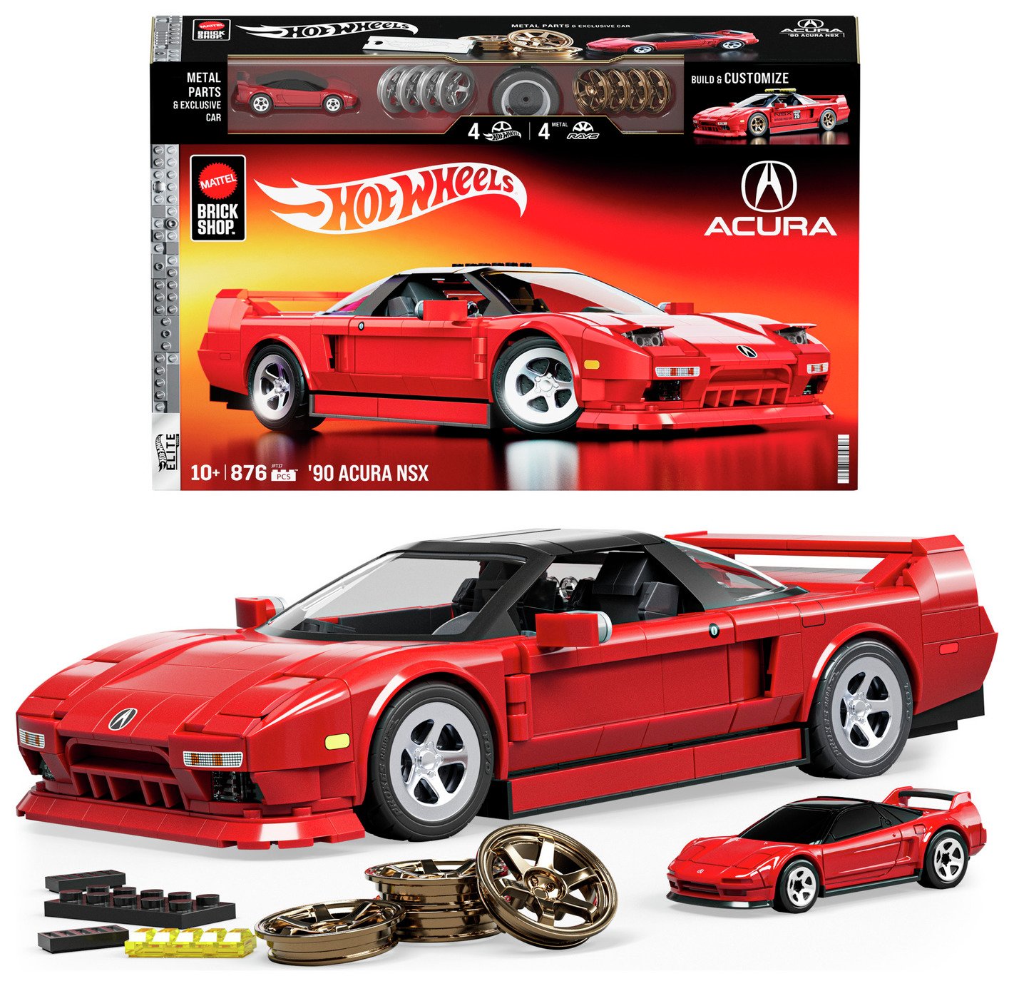 Brick Shop Hot Wheels '90 Acura NSX Building Kit