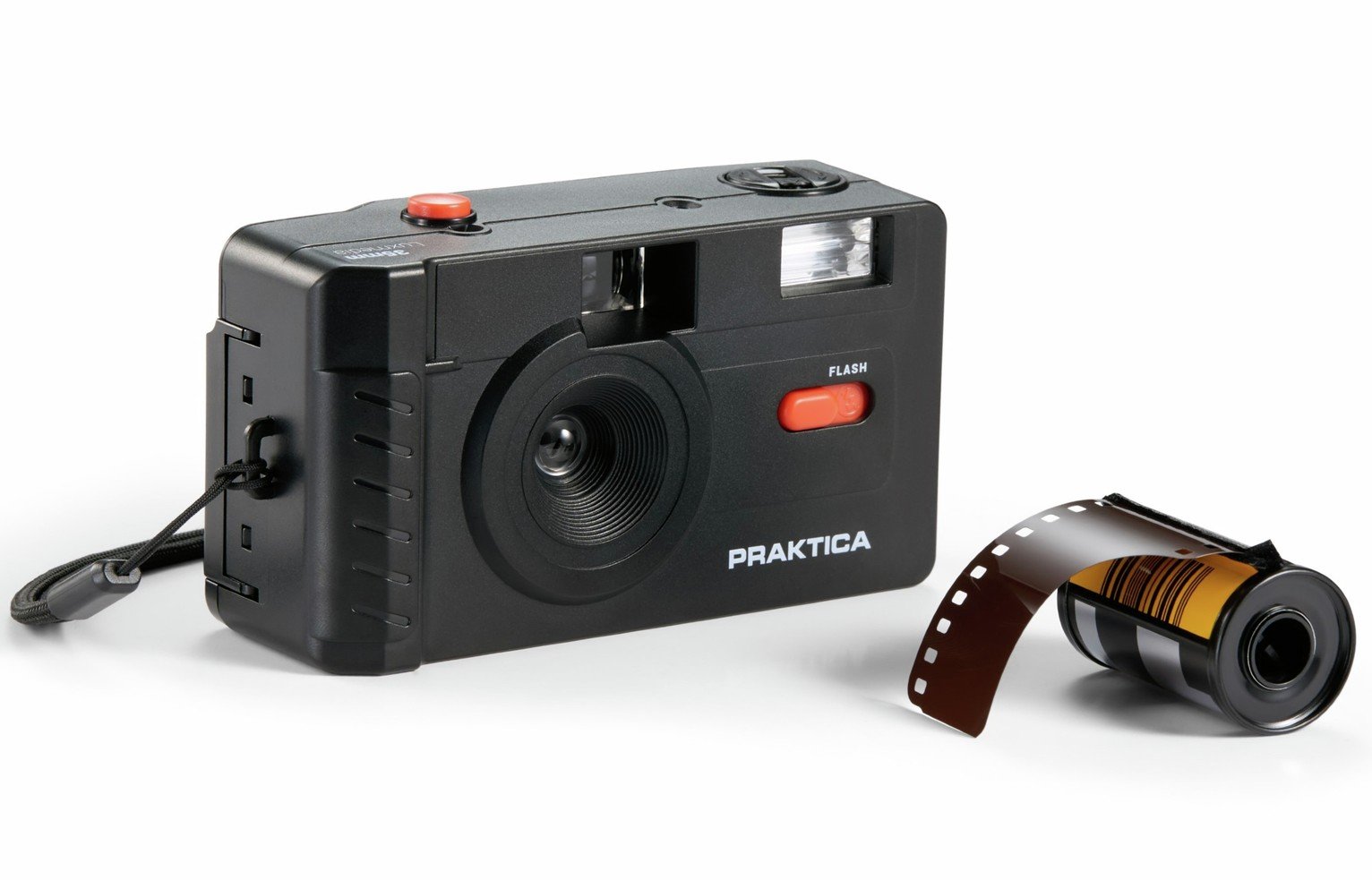 Praktica 35mm Reusable Film Camera with Film – Black