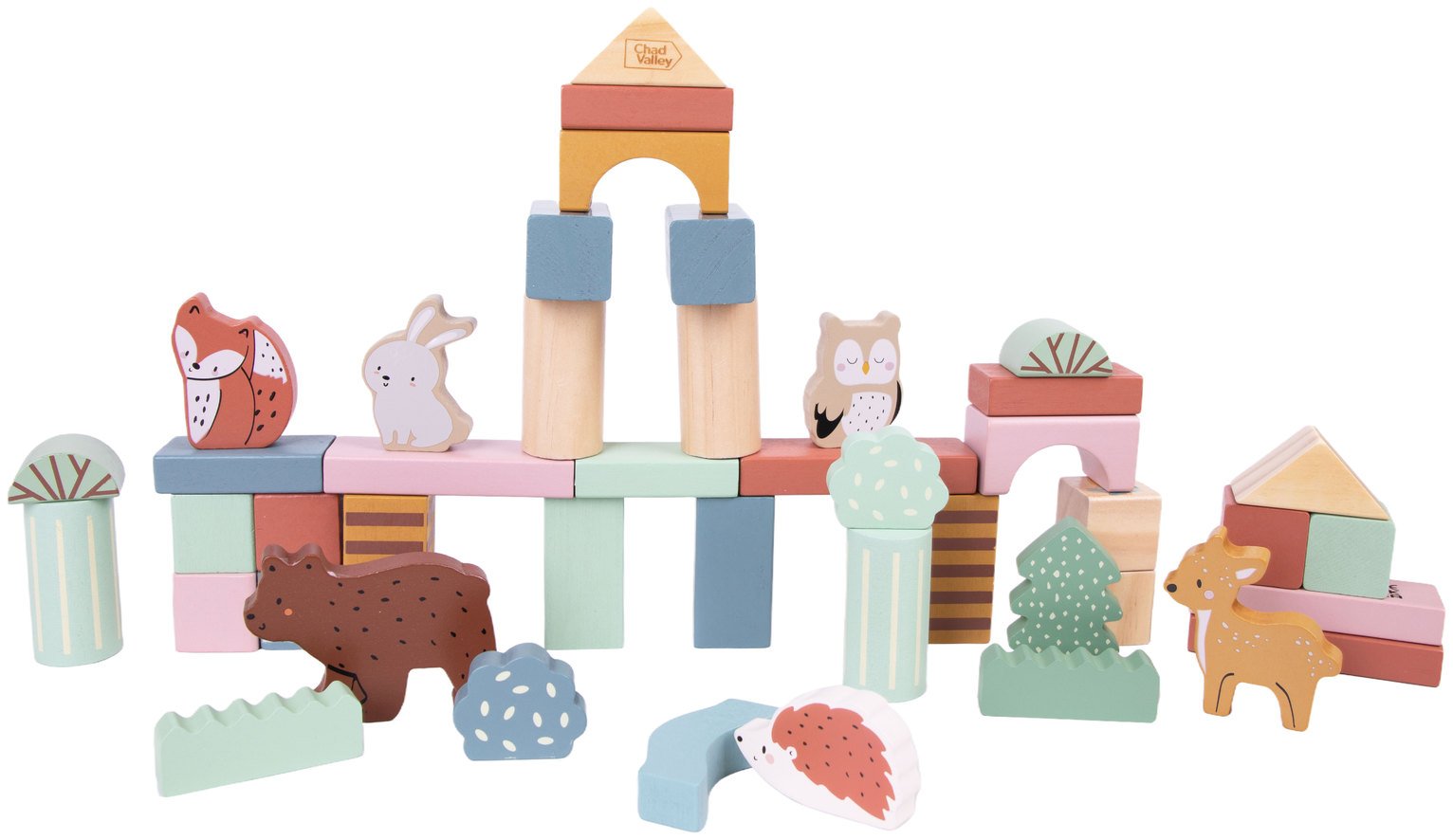 Chad Valley Woodland Building Blocks Set