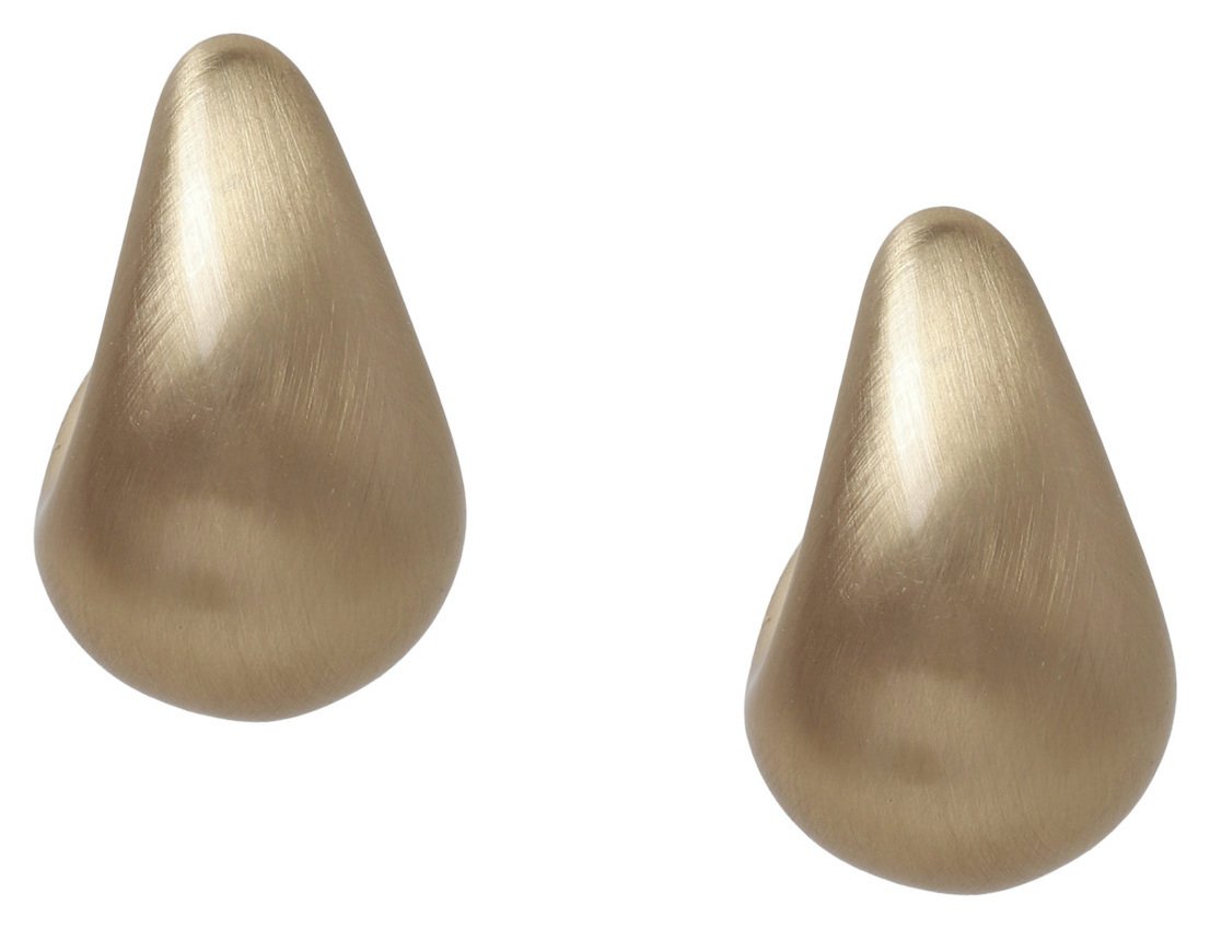 Liars & Lovers Gold Tone Brushed Teardrop Stud Earrings