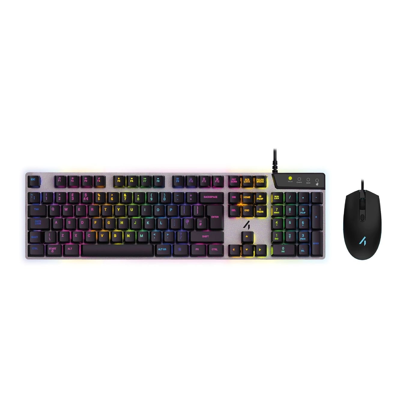 STEALTH Light-Up Wired Gaming Keyboard and Mouse