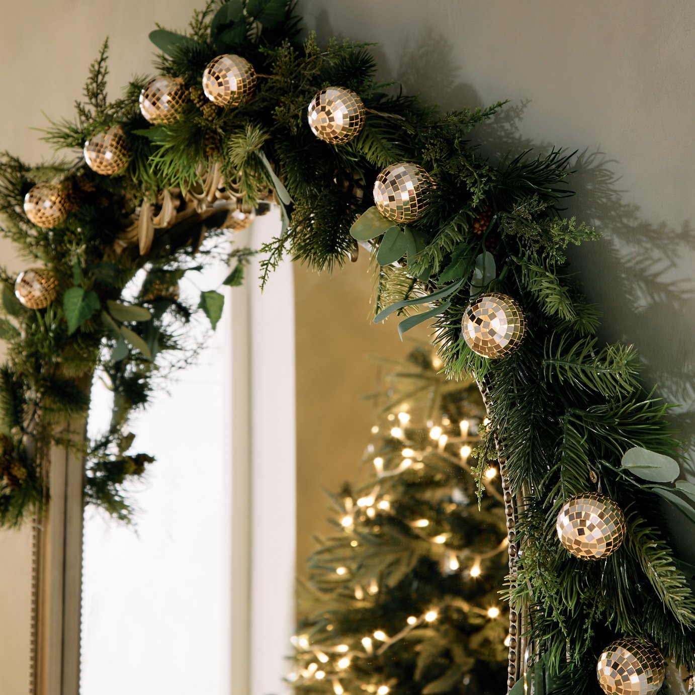 Habitat Warm White Disco Ball String Light