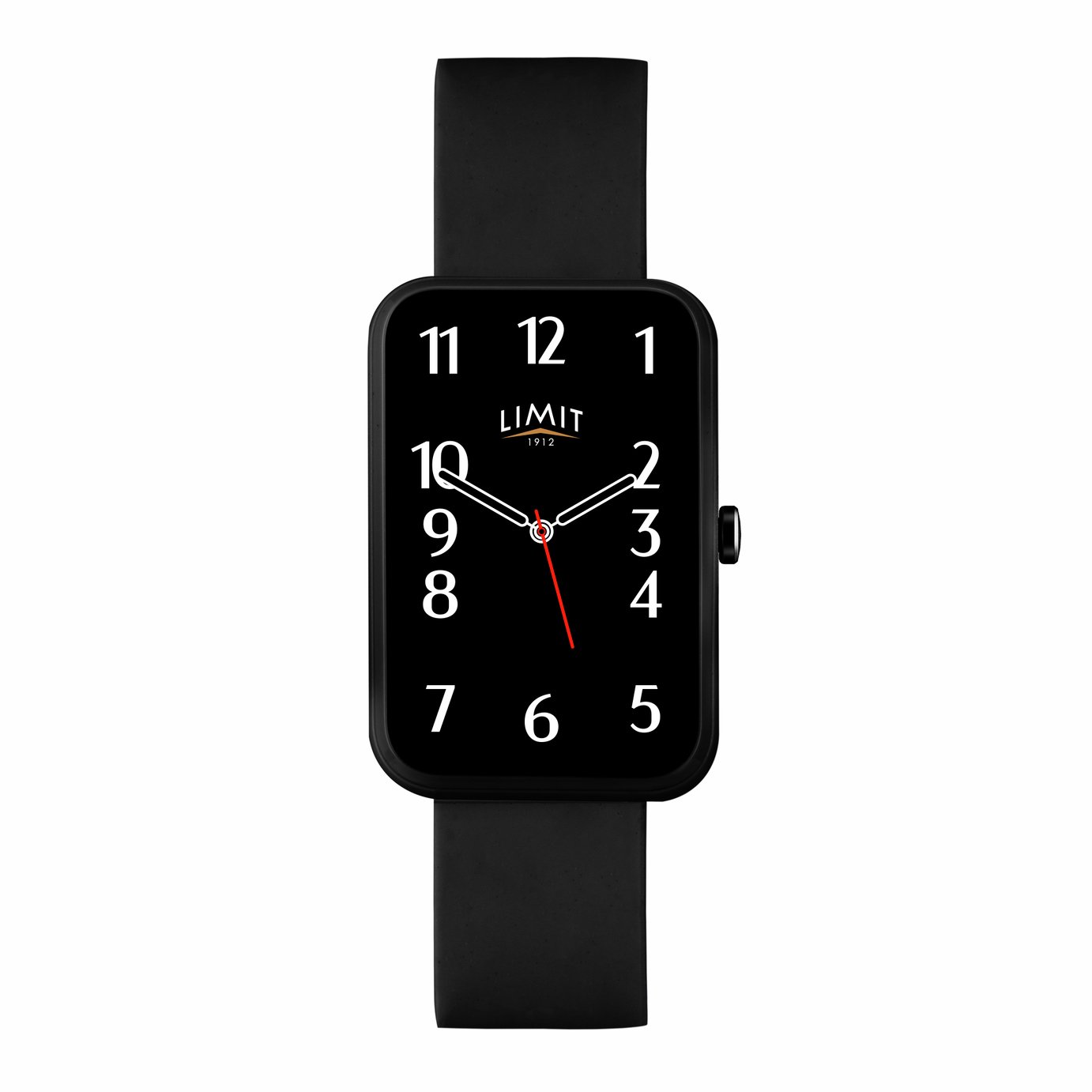 Limit Mens Black Silicone Strap Calling Smart Watch