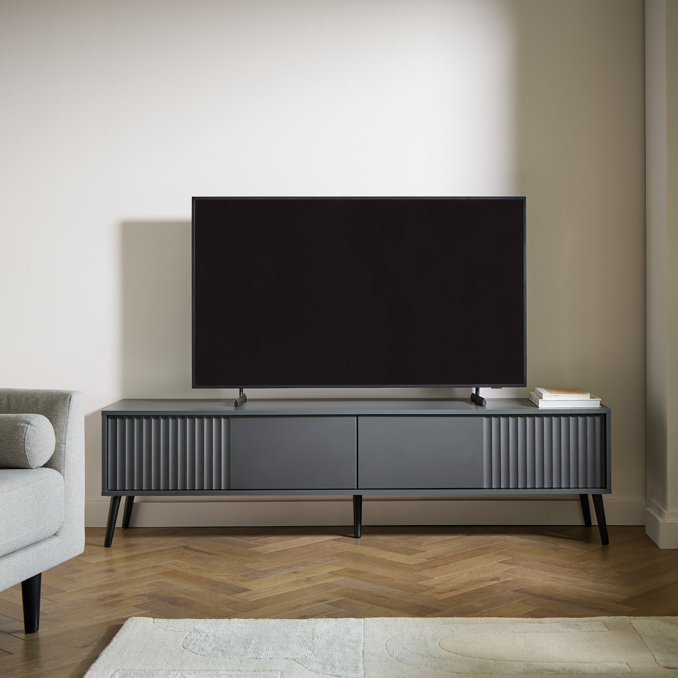 Habitat Fargo 2 Door TV Unit - Black