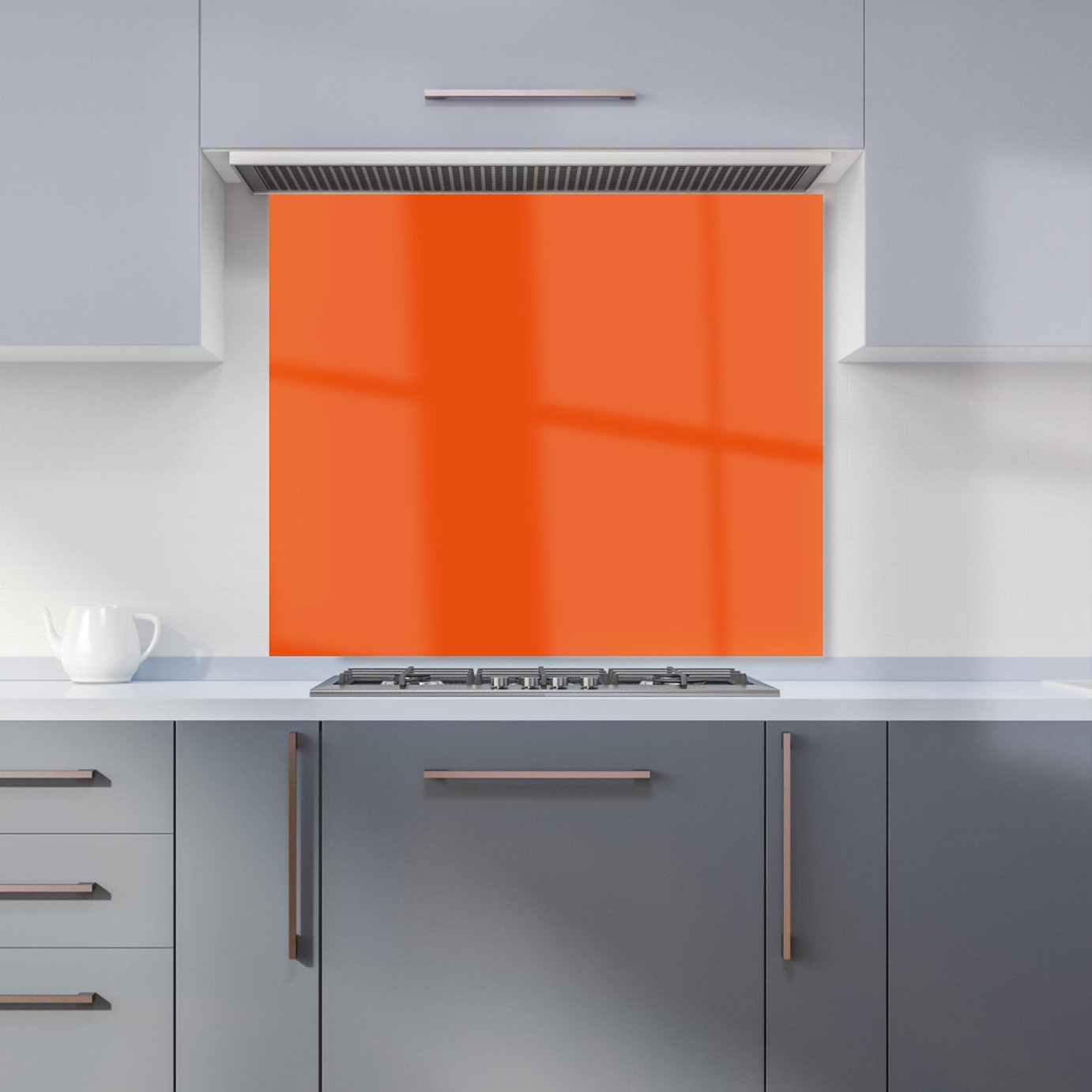 WRT Plain Burnt Orange Kitchen Splashback - W900xH750mm