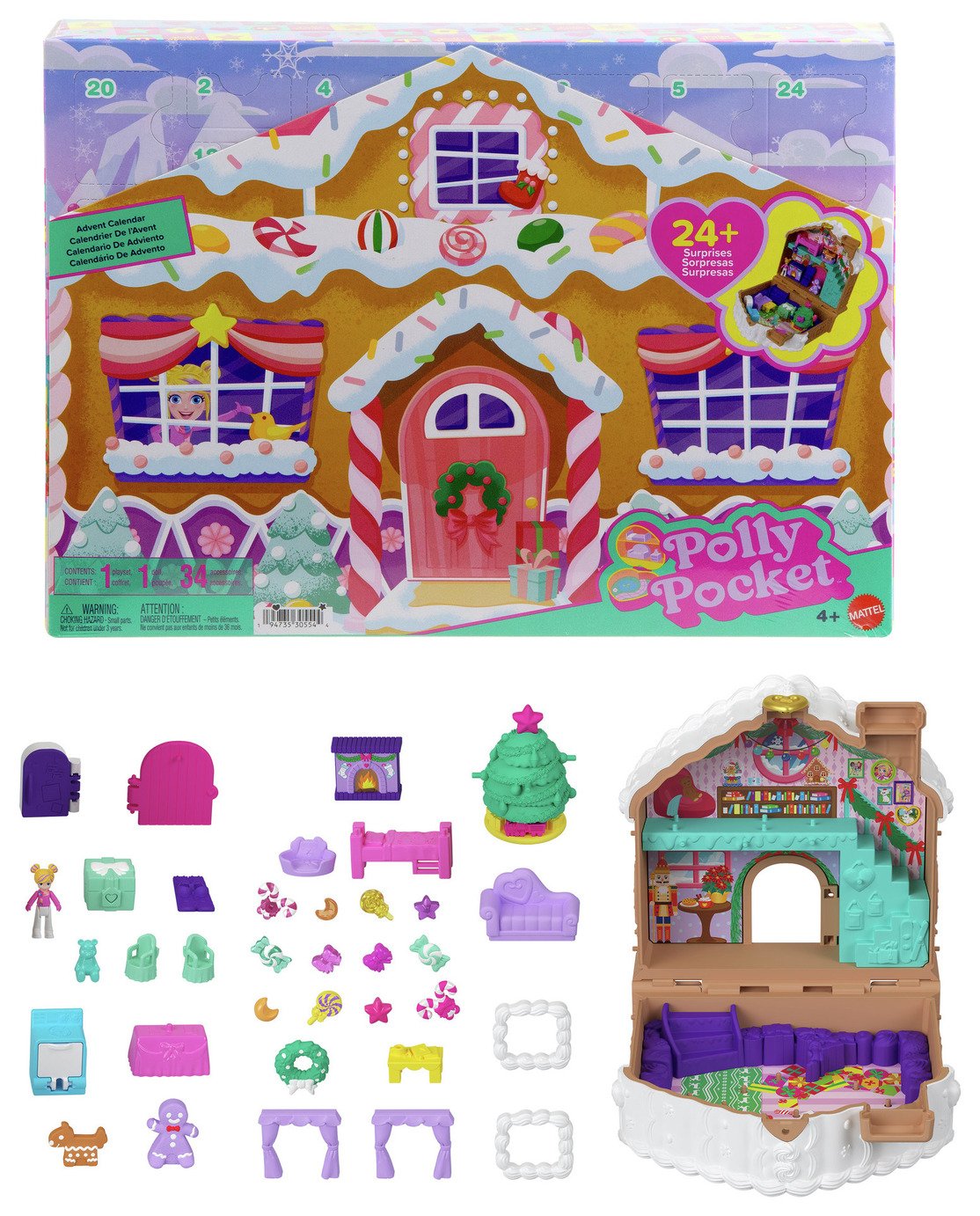 Polly Pocket Doll and Playset Advent Calendar