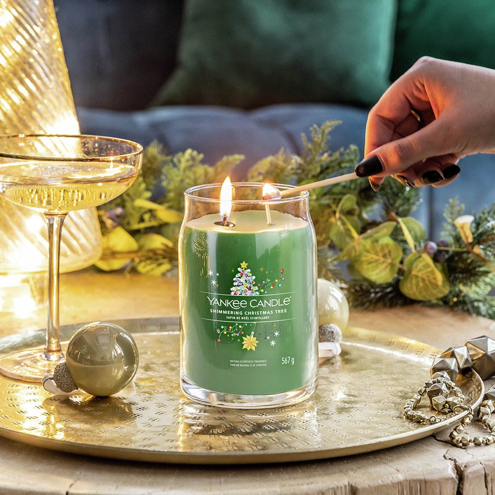 Yankee Candle Large Scented Candle-Shimmering Christmas Tree