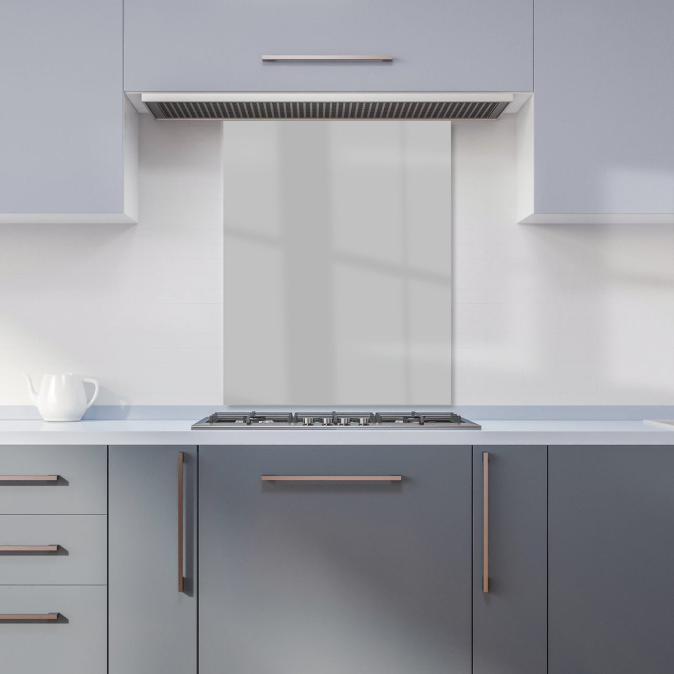 WRT Plain Dusty Grey Kitchen Splashback - W600xH750mm