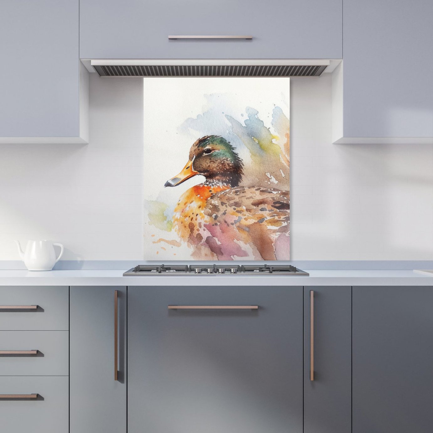 WRT Mallard Multicolour Kitchen Splashback - W600xH750mm