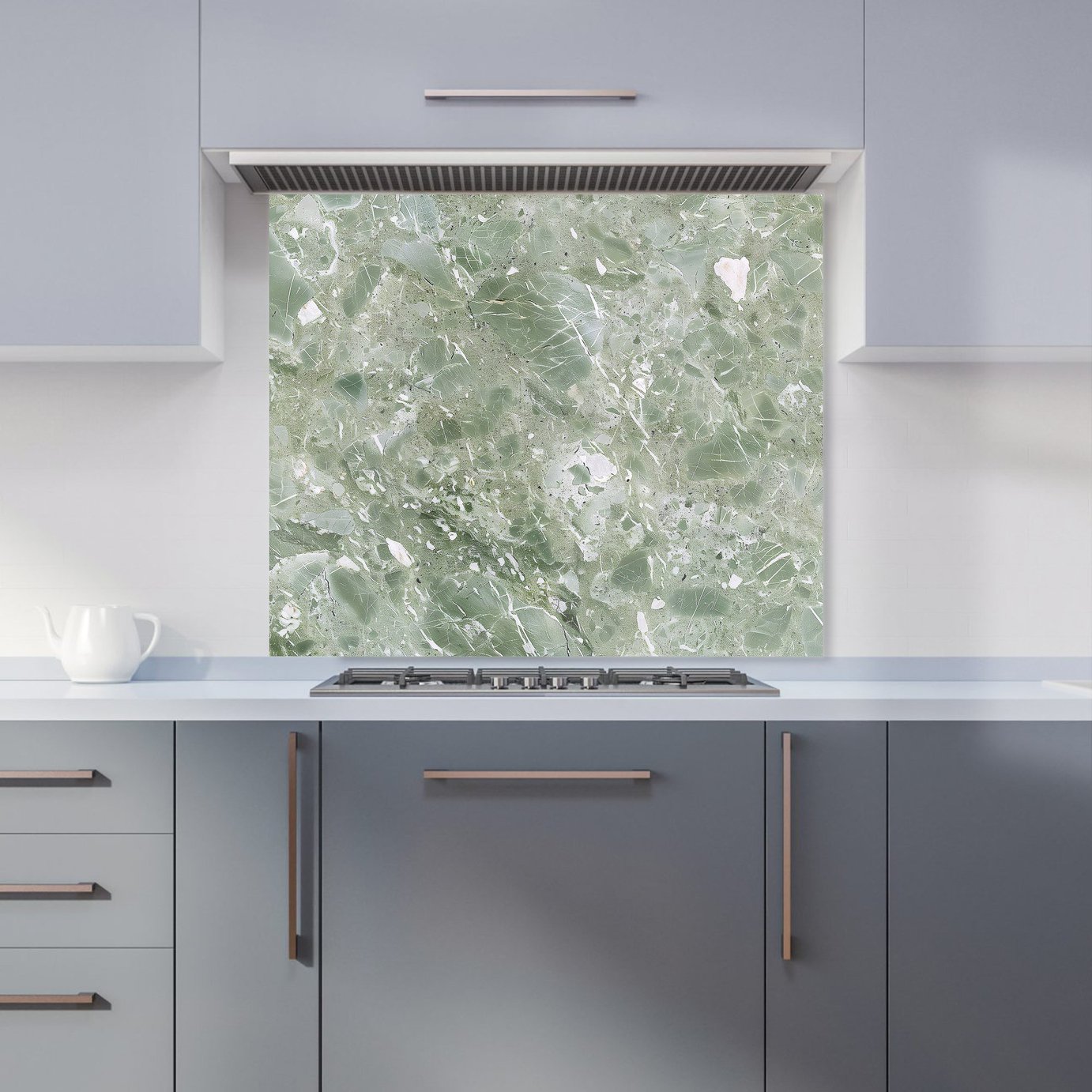WRT Polished Sage Kitchen Splashback - W900xH750mm