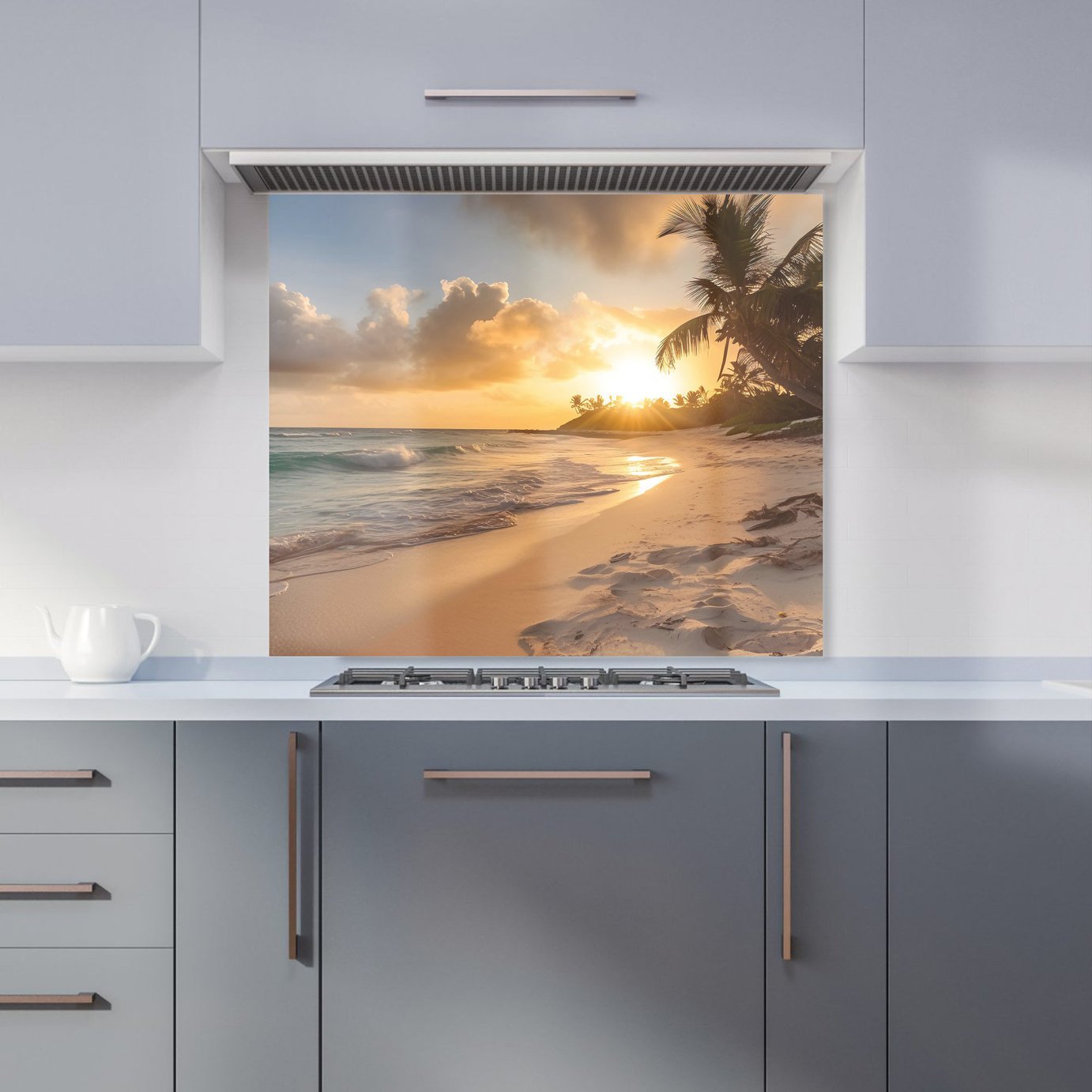 WRT Sunrise Multicolour Kitchen Splashback - W900xH750mm