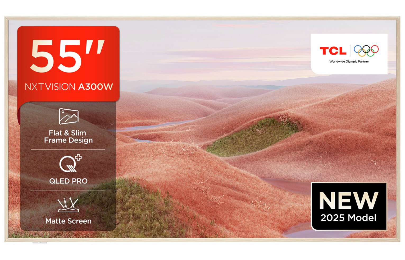 TCL NXTVISION 55Inch 55A300W Smart 4k UHD HDR QLED TV