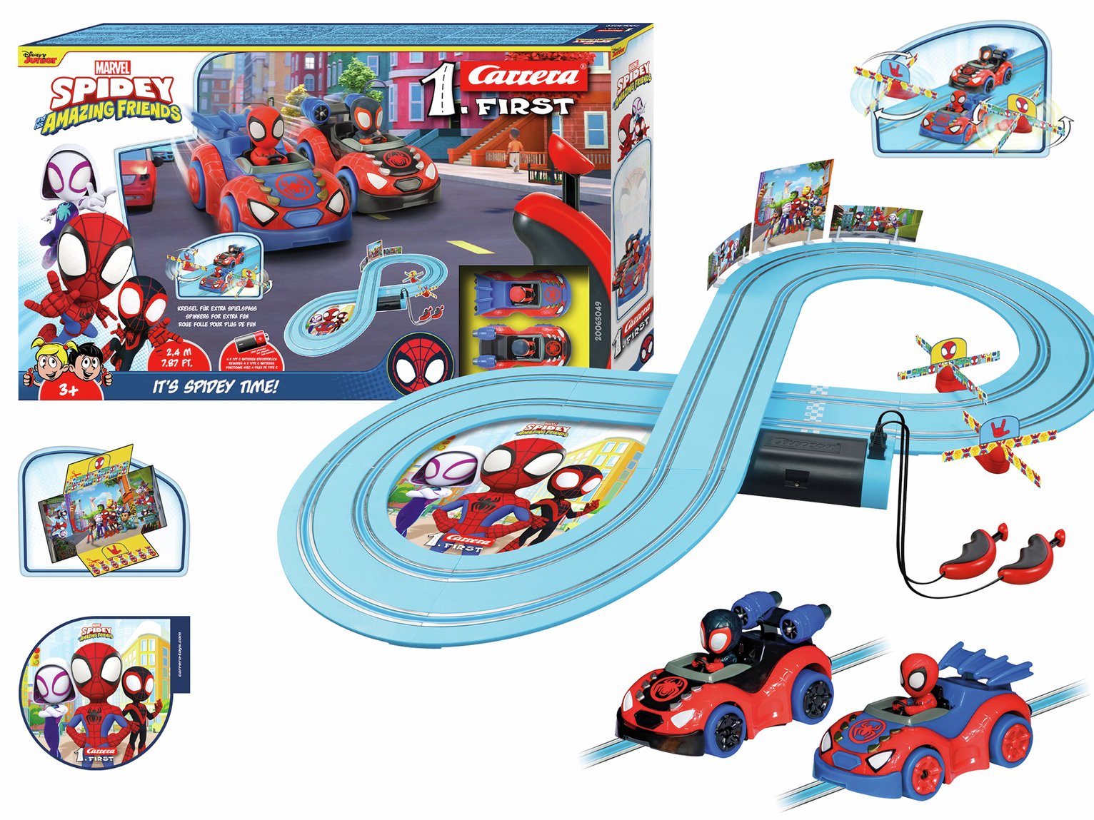 Carrera FIRST Spidey - It's Spidey Time! Slot Racing Set