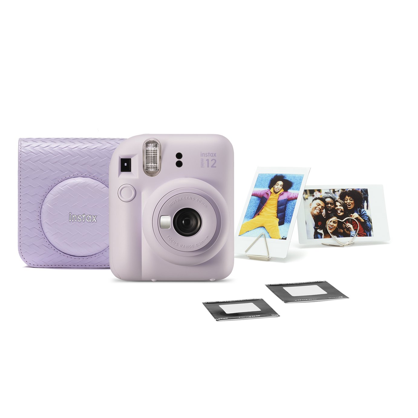 instax Mini 12 Instant Camera Bundle - Purple