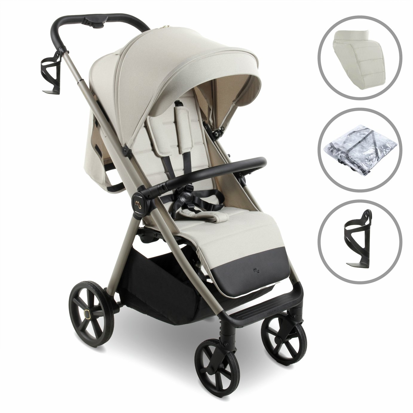 My Babiie MB170 Plus Pushchair - Ivory