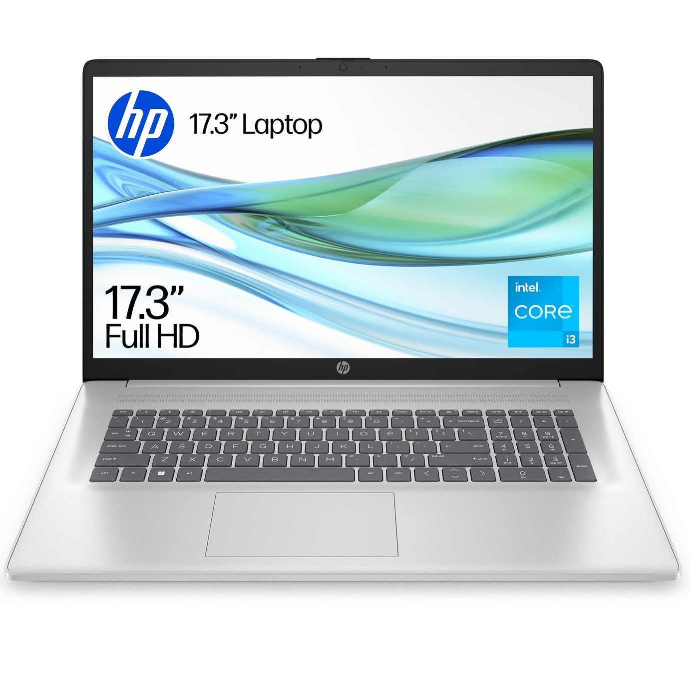 HP 17-cn3007na 17in Intel Core i3 8GB 512GB Laptop - Silver