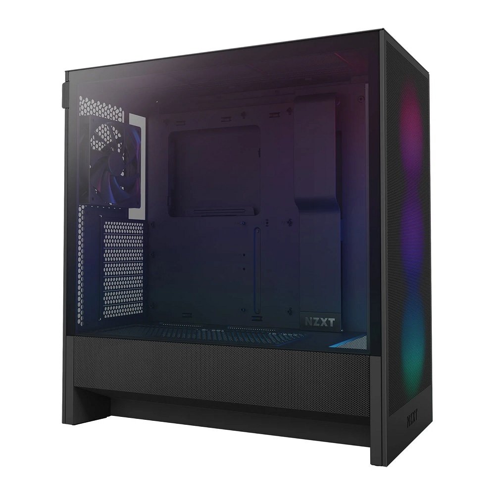 NZXT H5 Flow RGB Mid Tower Computer Case - Black