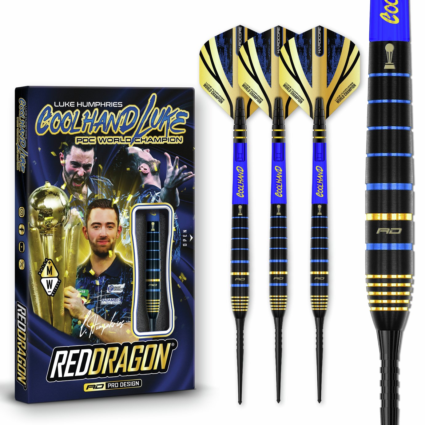 Winmau Red Dragon Luke Humphries TX4 Avenger 22g Darts Set