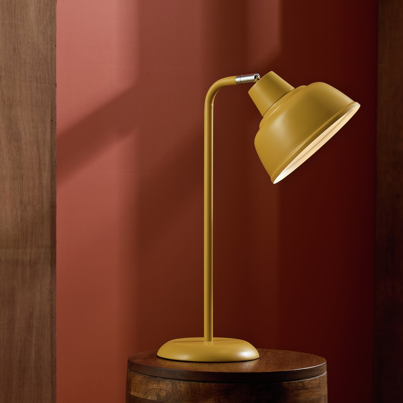 Habitat Benson Metal Table Lamp - Mustard