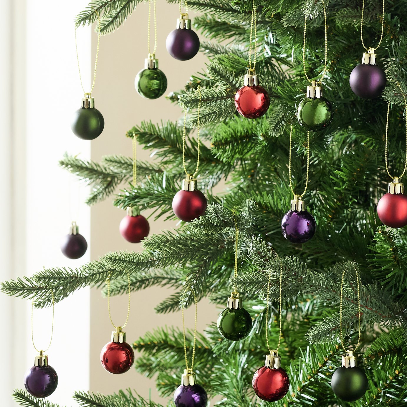 Habitat Pack of 49 Shatterproof Luxe Christmas Bauble