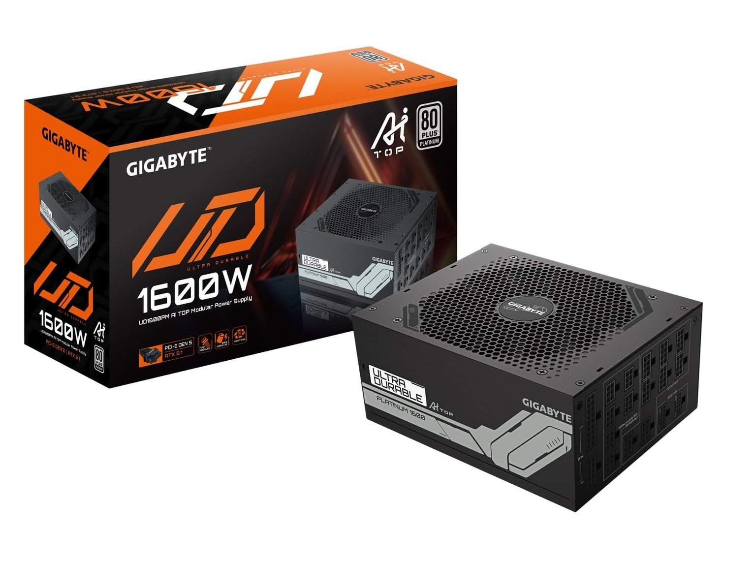 GIGABYTE 1600W 80Plus Platinum FM PCIe 5.0 Power Supply Unit