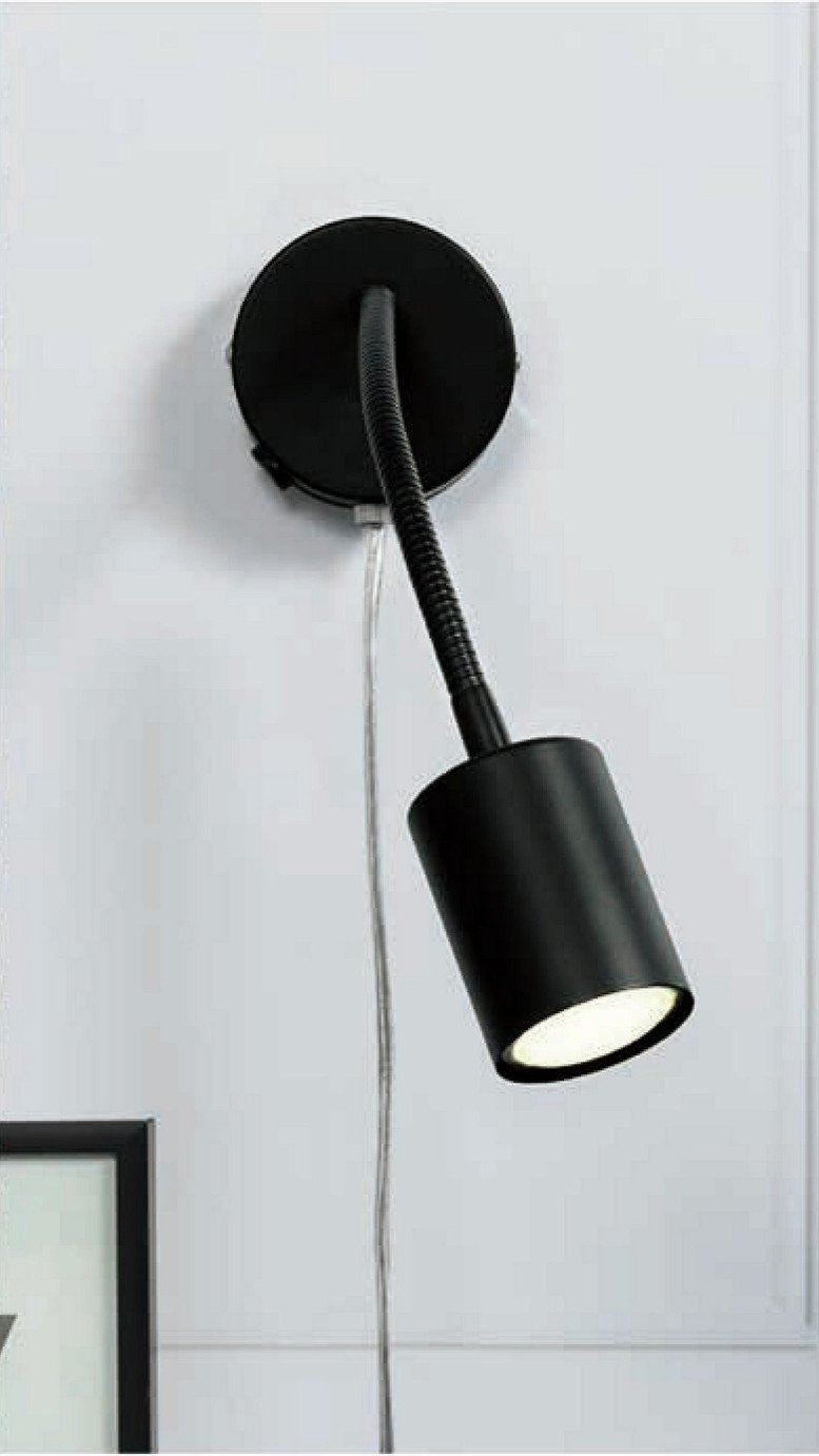 Nordlux Explore Flex LED Wall Light - Black
