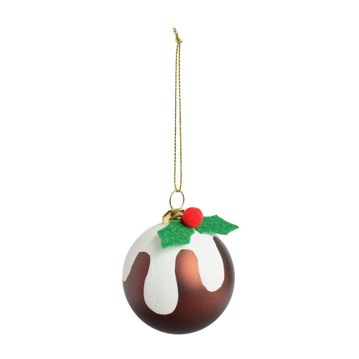 Argos Home Pack of 6 Pudding Shatterproof Christmas Bauble