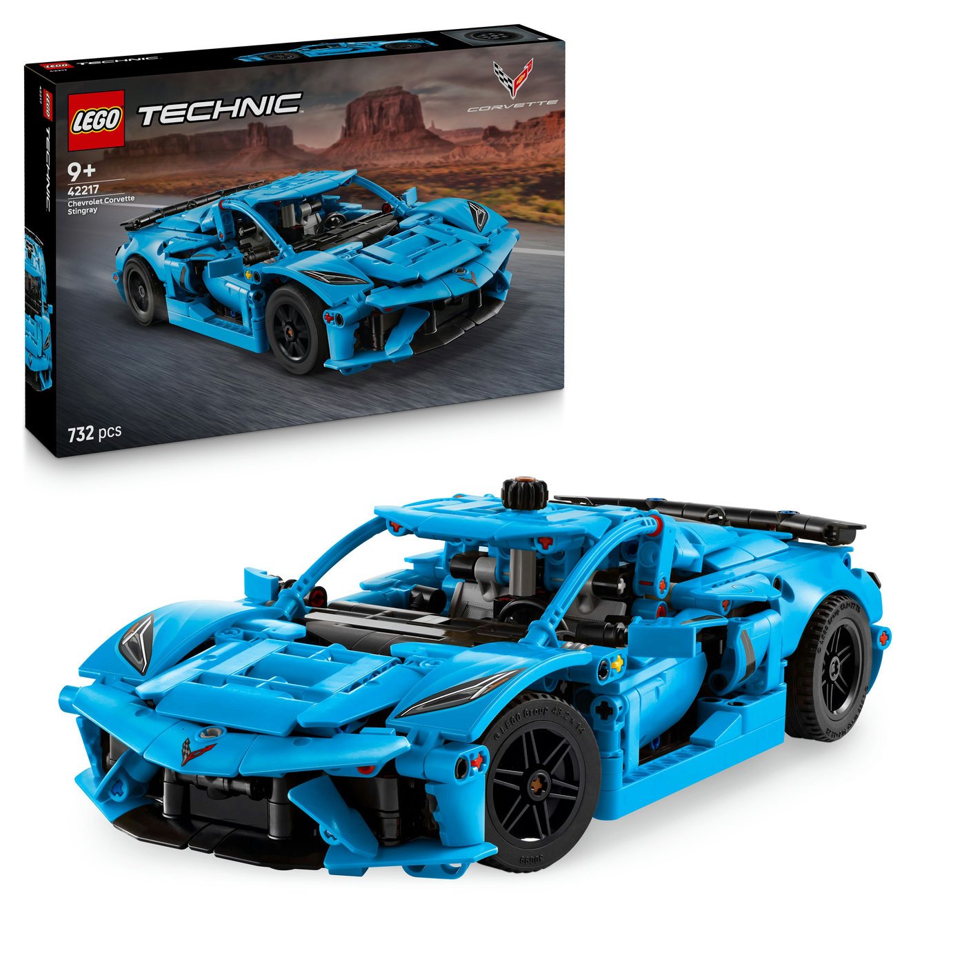 LEGO Technic Chevrolet Corvette Stingray Blue Car Toy 42217