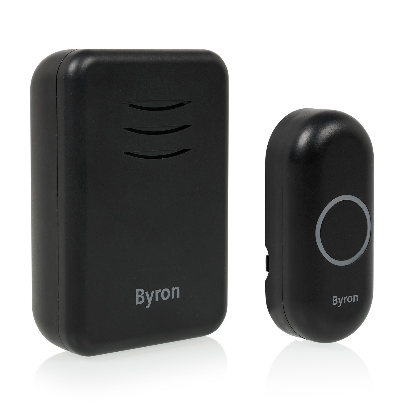 Byron Plug-In Wireless Doorbell Set - Black